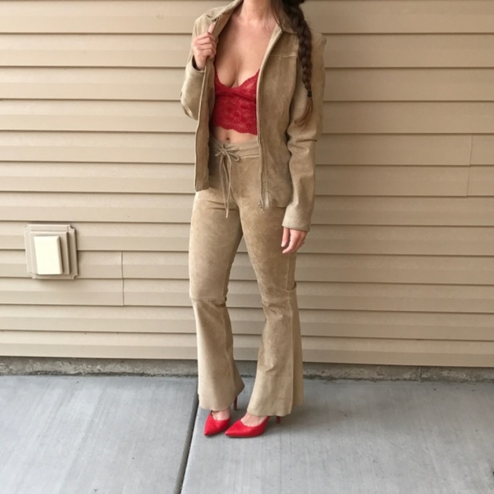 Vintage Suede Two Piece